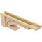 Ekena Millwork 6"W x 36"D x 12"H Thin Alma Rough Cedar Woodgrain TimberThane Corbel, Primed Tan CORUR06X36X12ALMRCPR - alternate 3